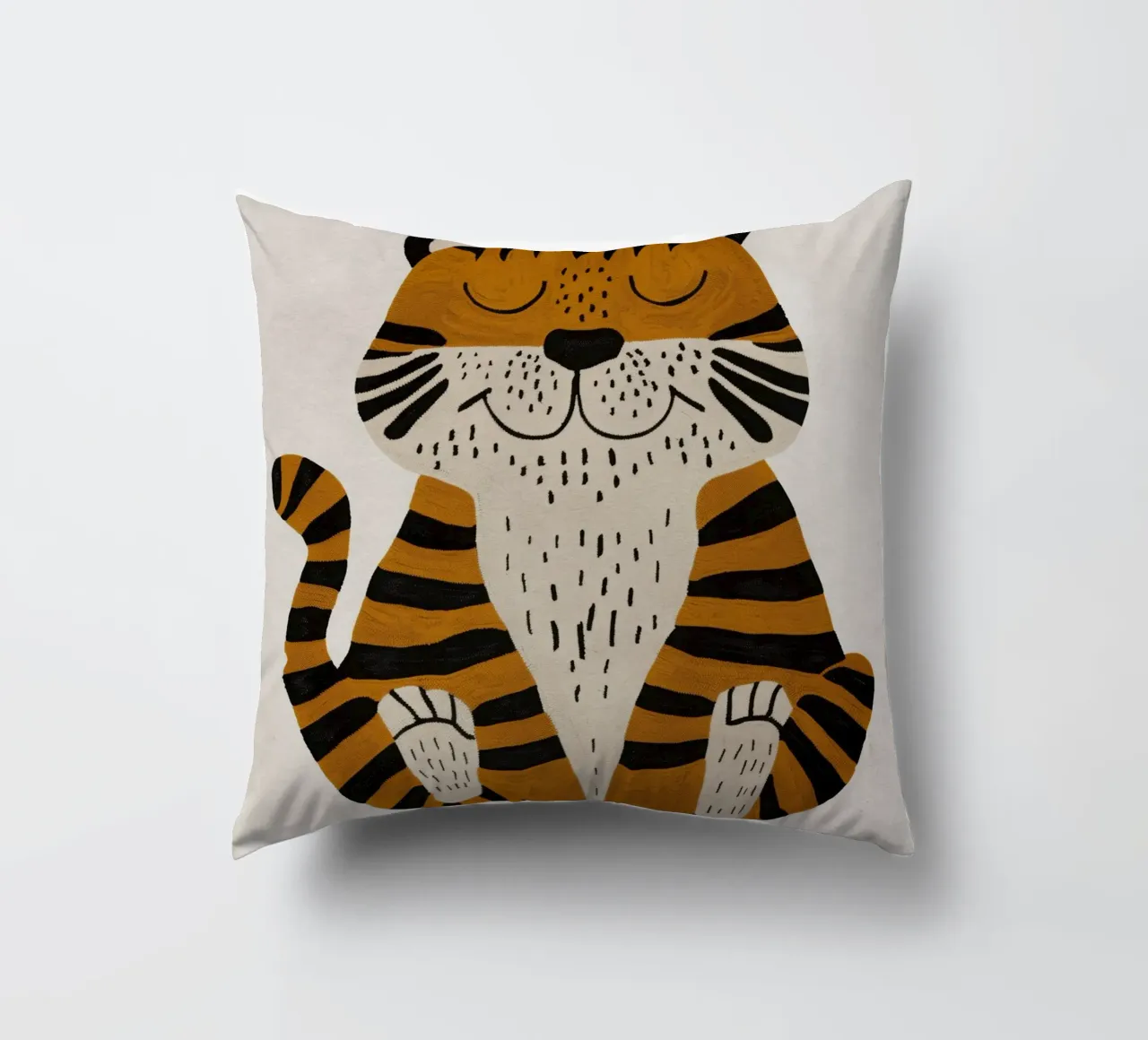 Boho Nursery 2 Tiger cuscino da Boho Print Collection