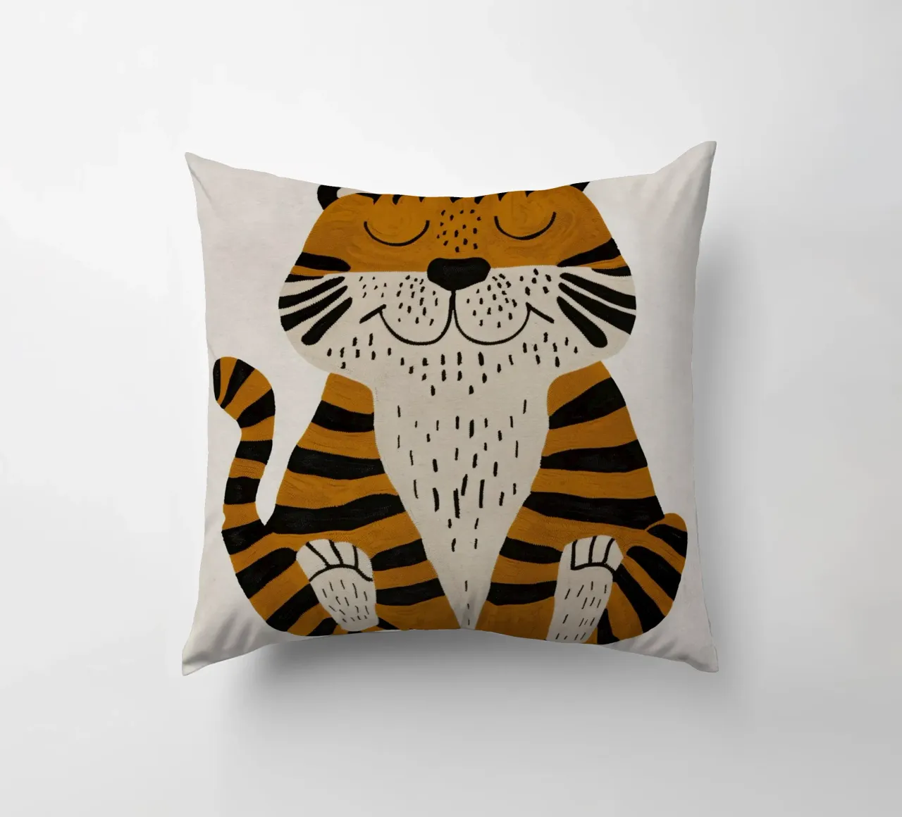 Boho Nursery 2 Tiger cuscino da Boho Print Collection