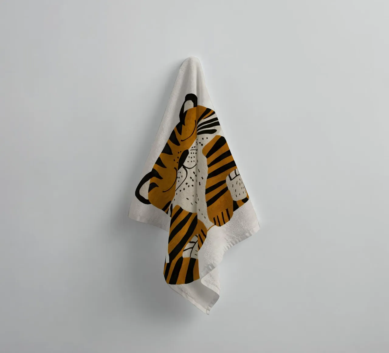 Boho Nursery 2 Tiger asciugamano da bagno da Boho Print Collection