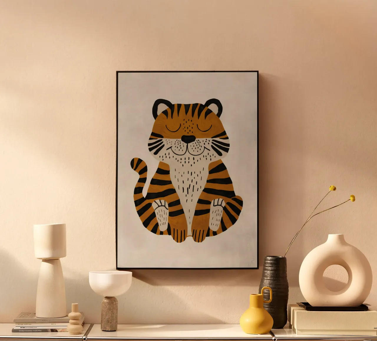 Boho Nursery 2 Tiger alluminio dibond da Boho Print Collection