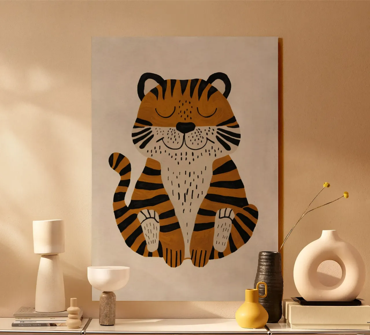 Boho Nursery 2 Tiger alluminio dibond da Boho Print Collection