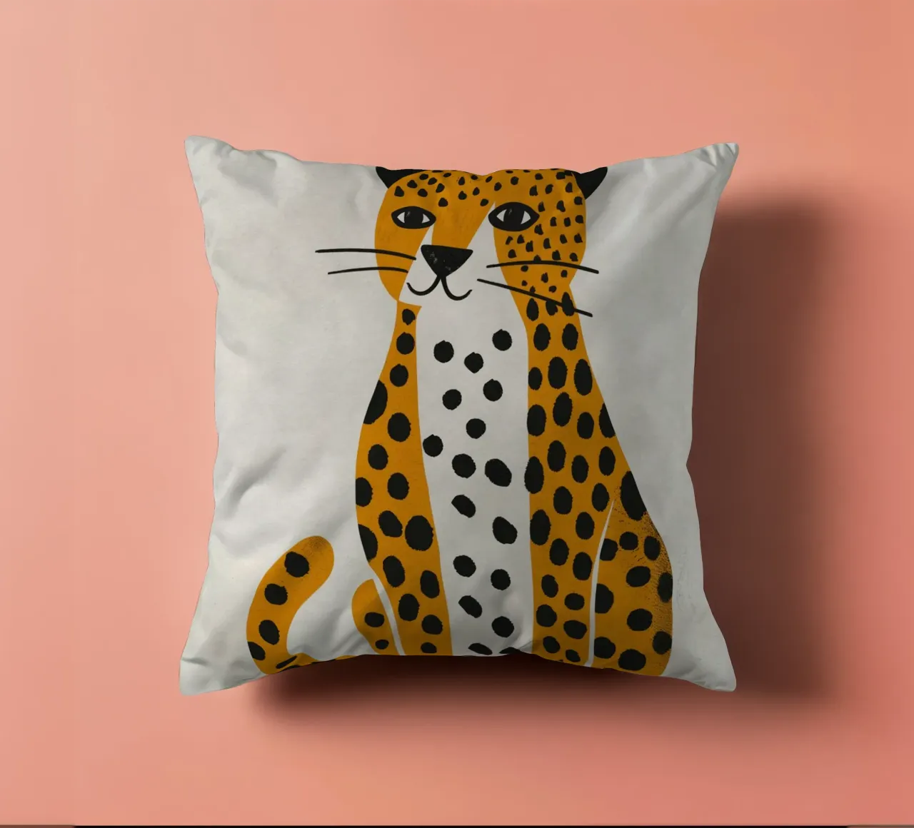 Boho Nursery 3 Leopard cuscino da Boho Print Collection