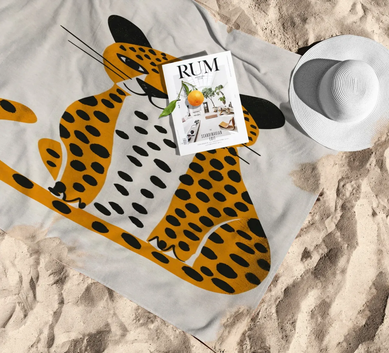 Boho Nursery 3 Leopard telo mare da Boho Print Collection