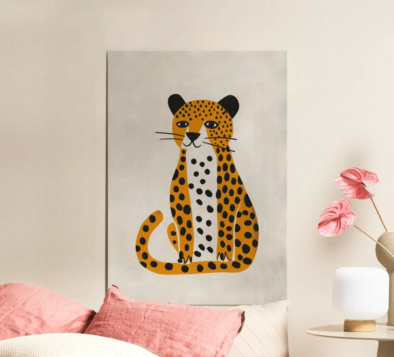 Boho Nursery 3 Leopard alluminio dibond da Boho Print Collection