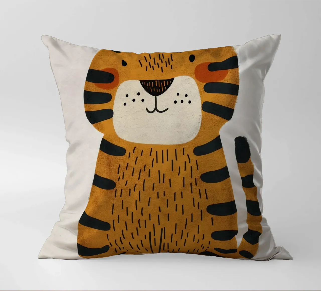 Boho Nursery 3 Tiger cuscino da Boho Print Collection