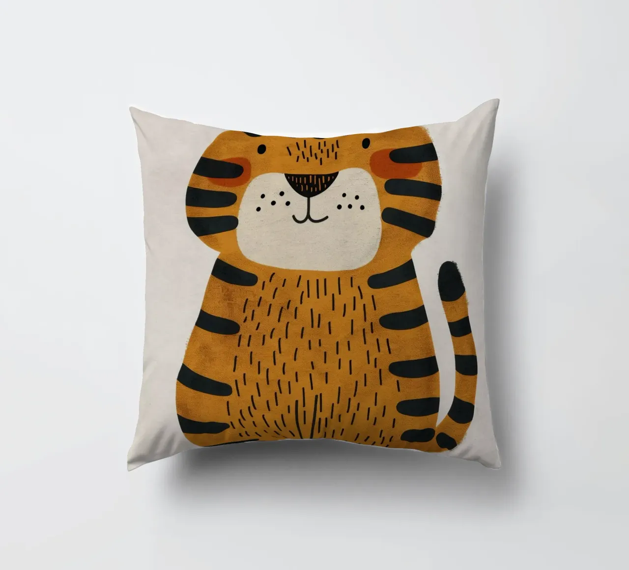 Boho Nursery 3 Tiger cuscino da Boho Print Collection
