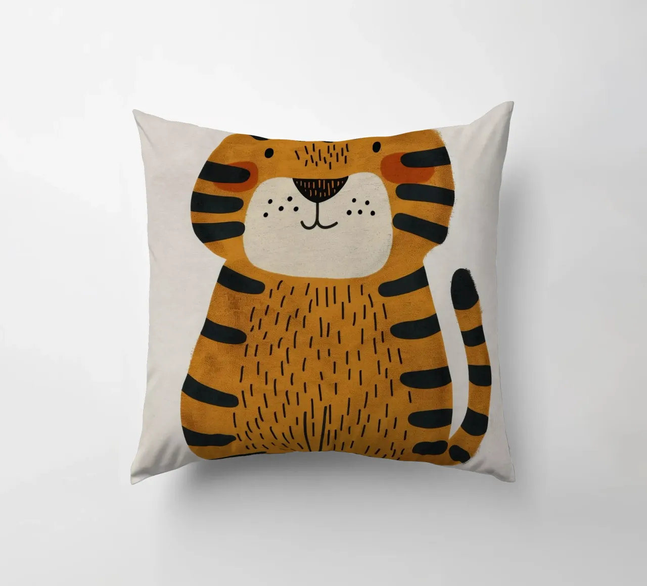 Boho Nursery 3 Tiger cuscino da Boho Print Collection
