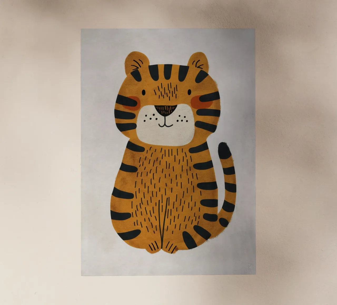 Boho Nursery 3 Tiger pellicola backlit da Boho Print Collection
