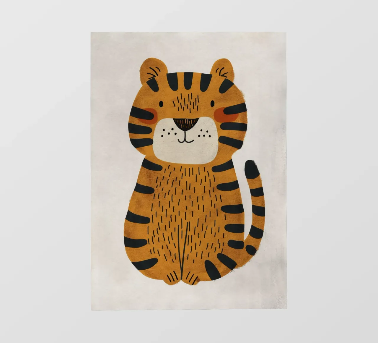 Boho Nursery 3 Tiger telo in pvc da Boho Print Collection