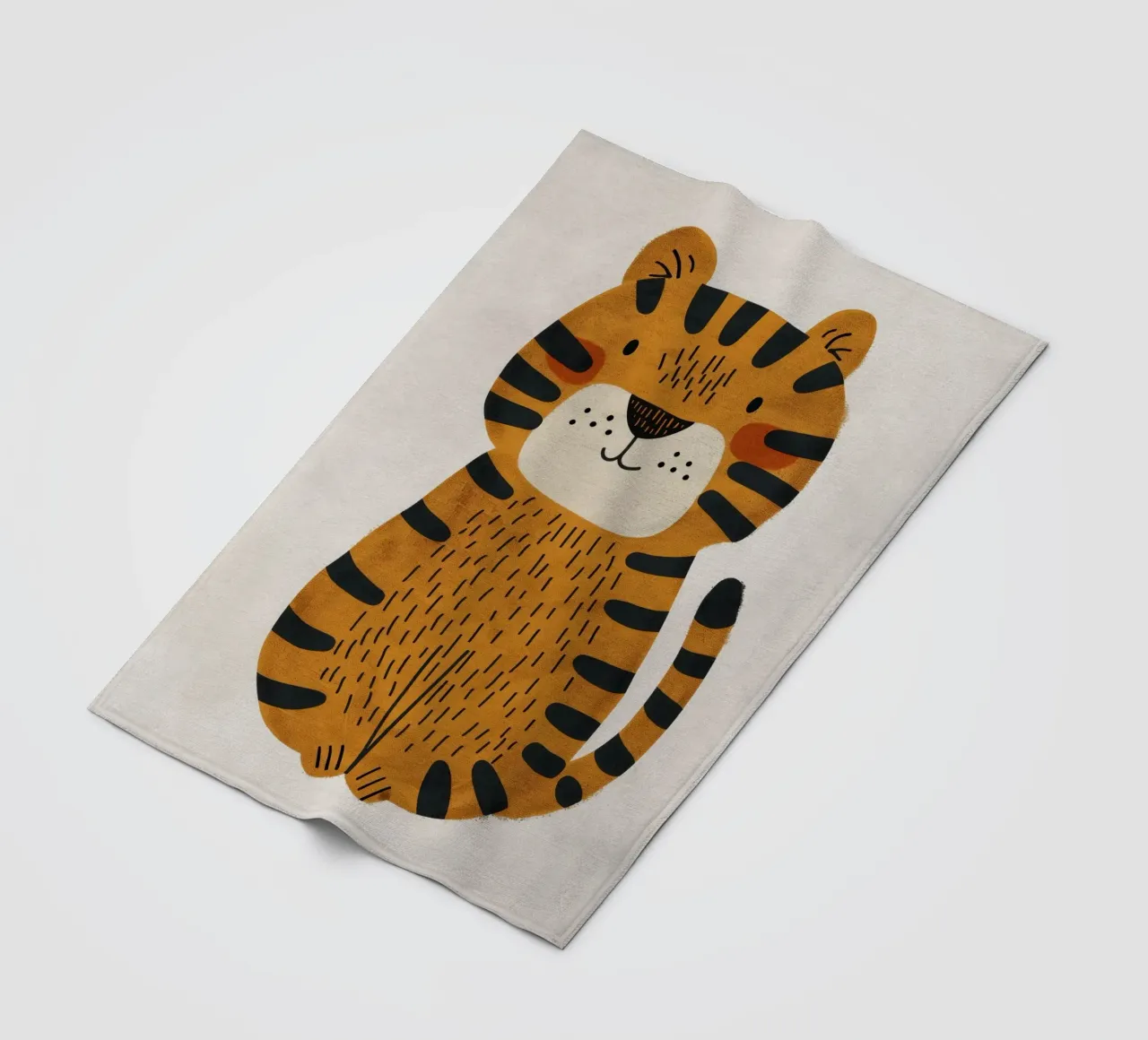 Boho Nursery 3 Tiger coperta in pile da Boho Print Collection