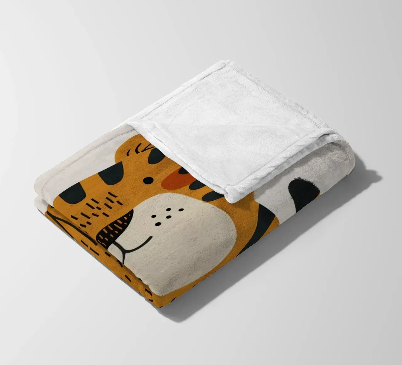 Boho Nursery 3 Tiger coperta in pile da Boho Print Collection