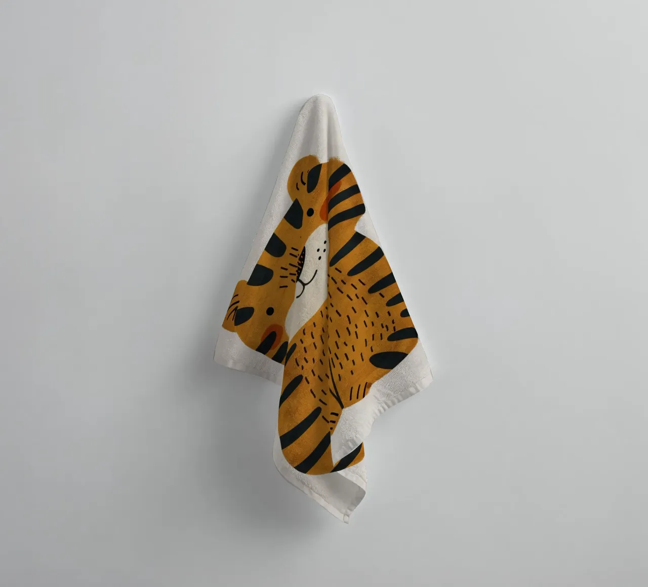 Boho Nursery 3 Tiger asciugamano da bagno da Boho Print Collection