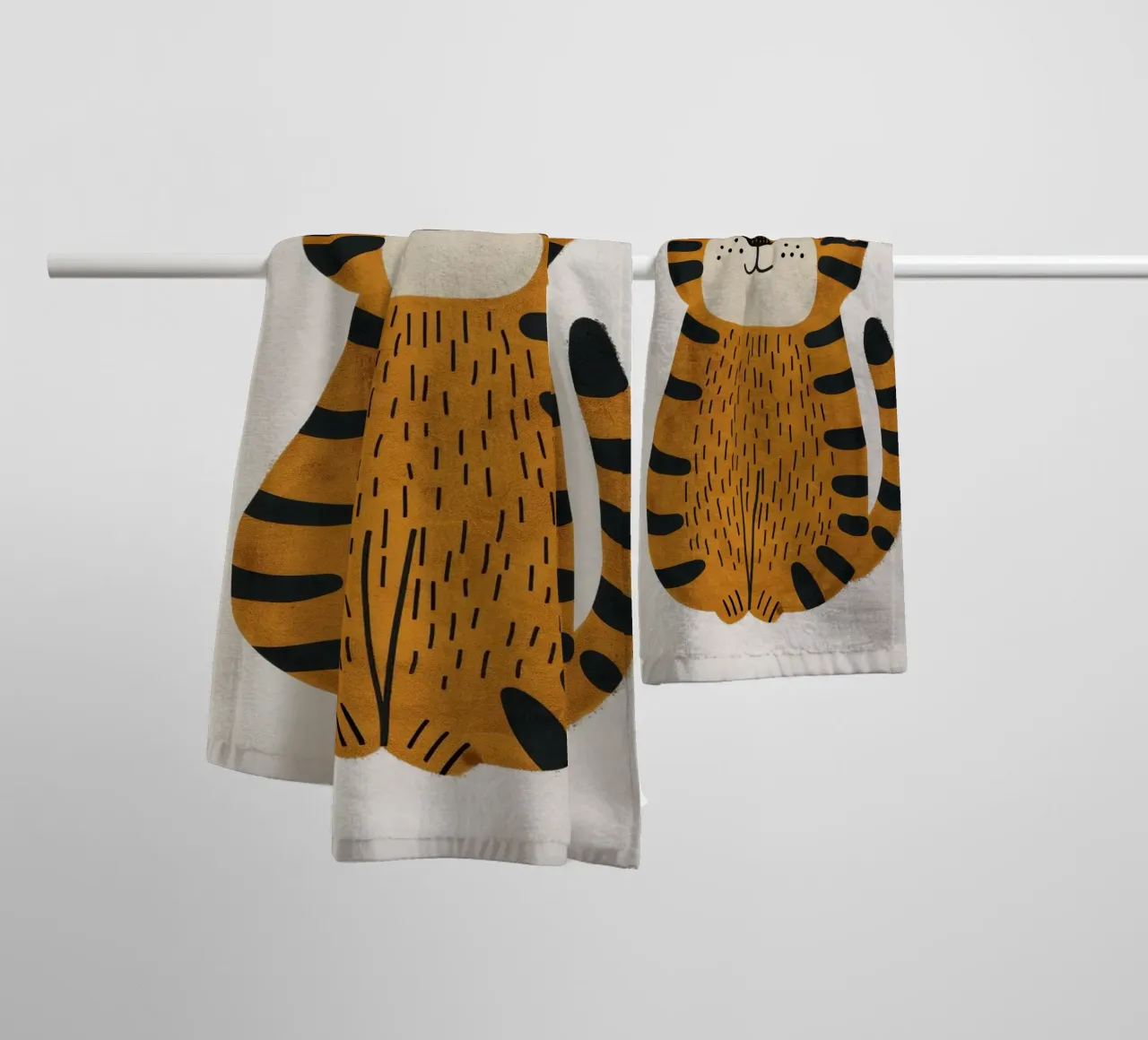 Boho Nursery 3 Tiger asciugamano da bagno da Boho Print Collection