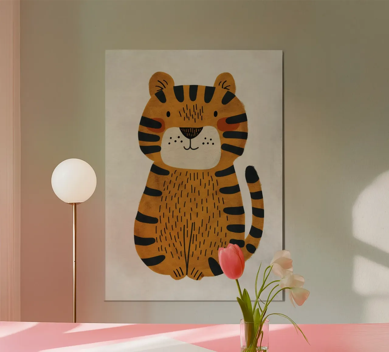 Boho Nursery 3 Tiger alluminio dibond da Boho Print Collection