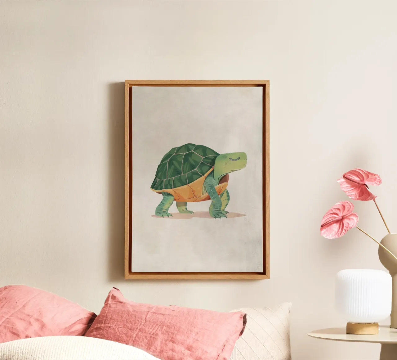 Boho Nursery 3 Turtle tela da Boho Print Collection
