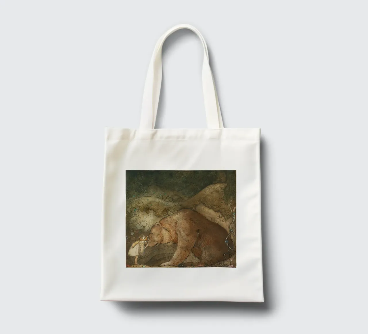 John Bauer - Povera piccola Basse borsa in juta da Timeless Artworks