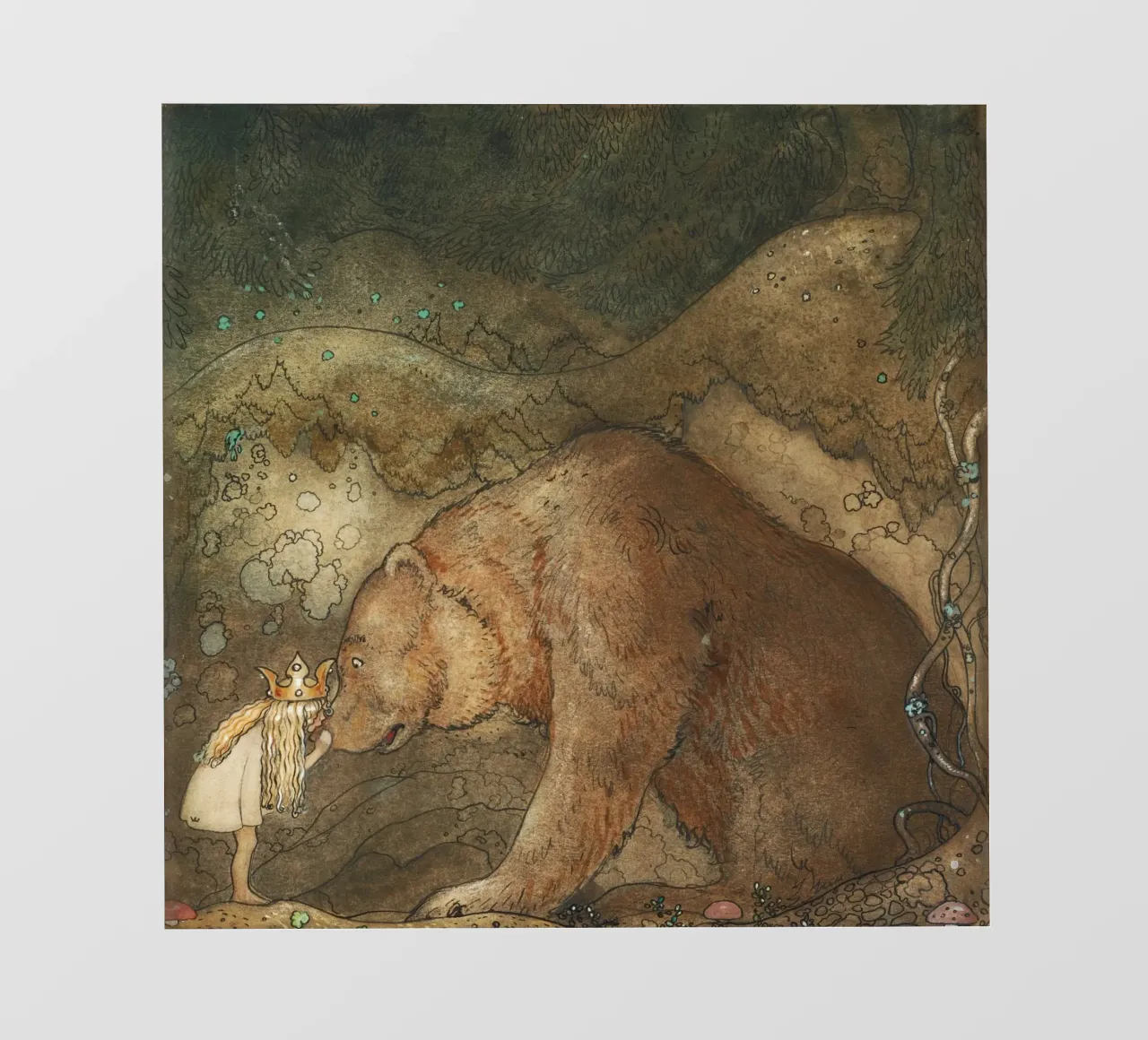 John Bauer - Povera piccola Basse pellicola backlit da Timeless Artworks