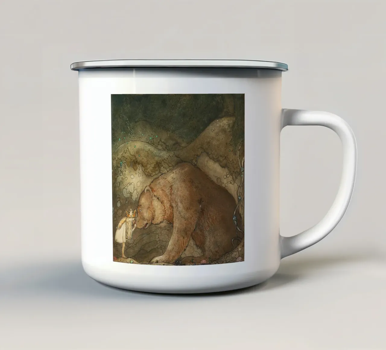 John Bauer - Povera piccola Basse tazza in smalto da Timeless Artworks