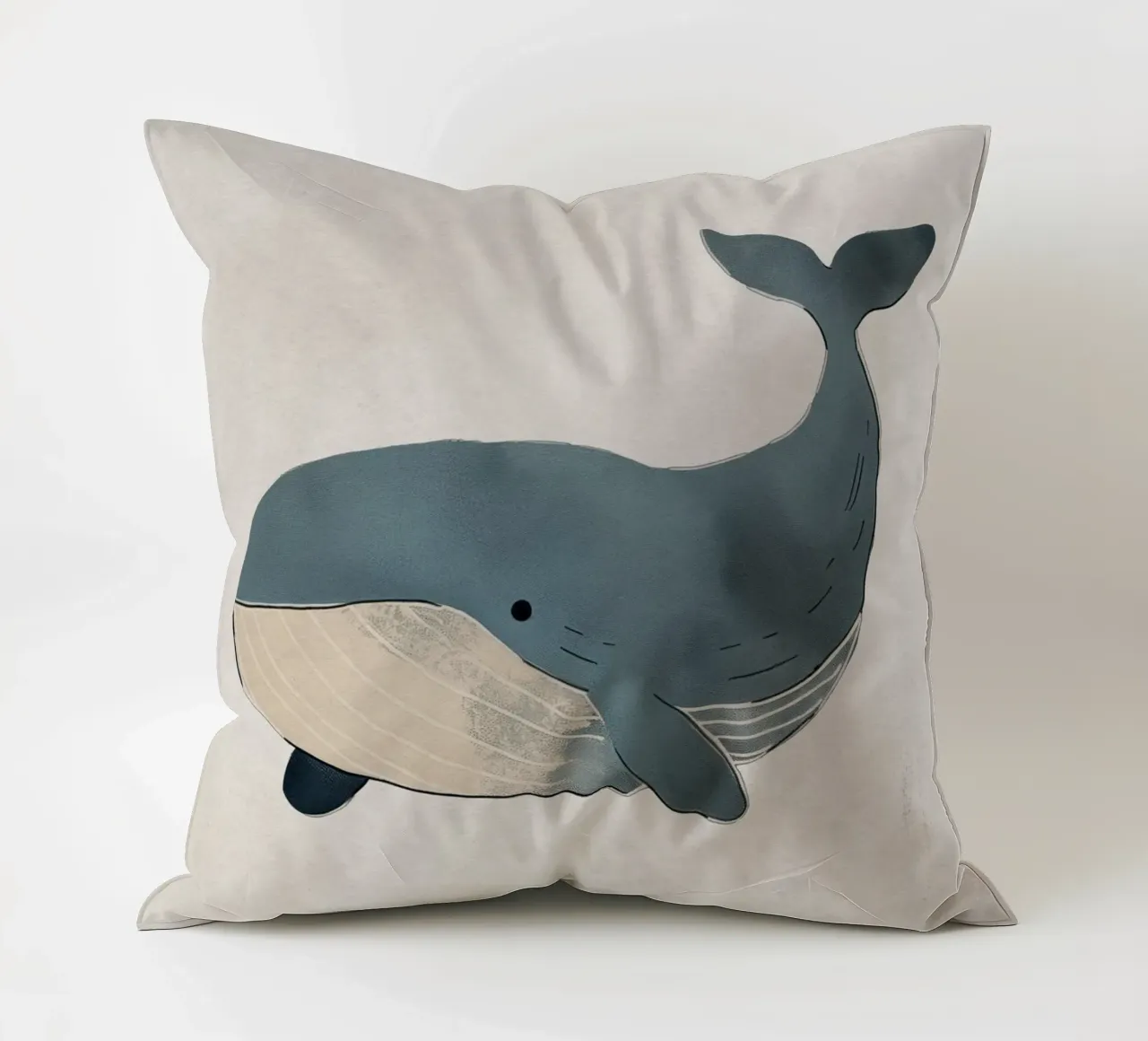 Boho Nursery 3 Whale cuscino da Boho Print Collection