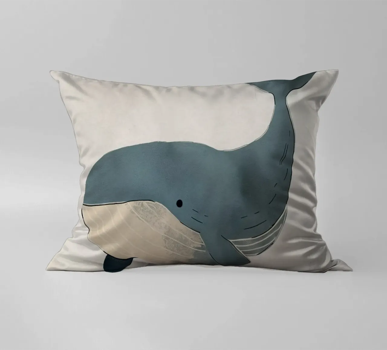 Boho Nursery 3 Whale cuscino da Boho Print Collection