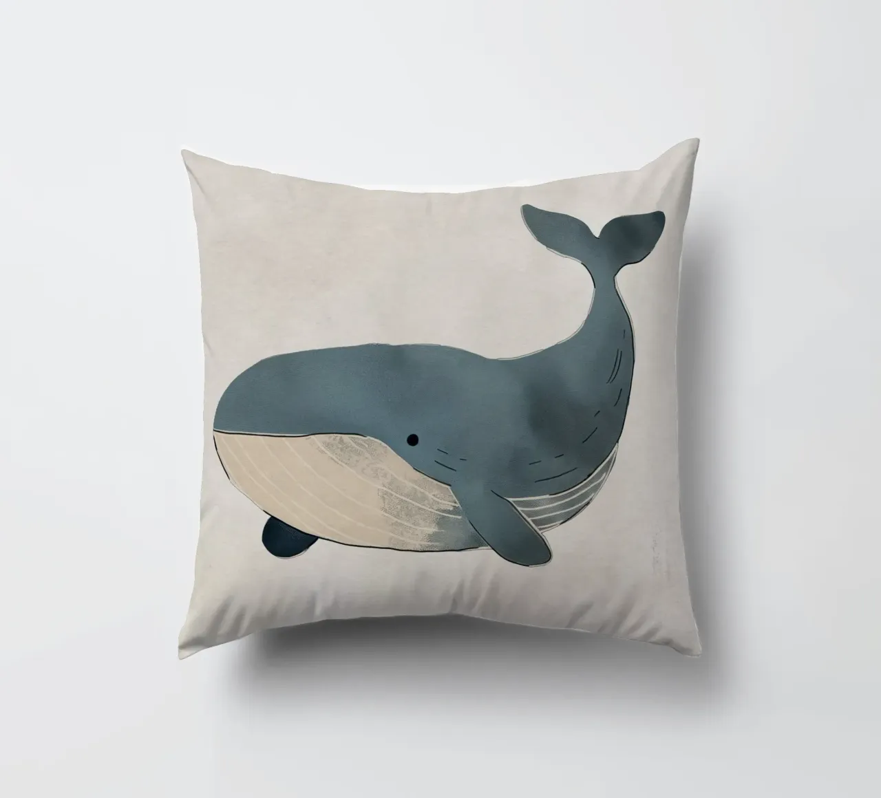 Boho Nursery 3 Whale cuscino da Boho Print Collection