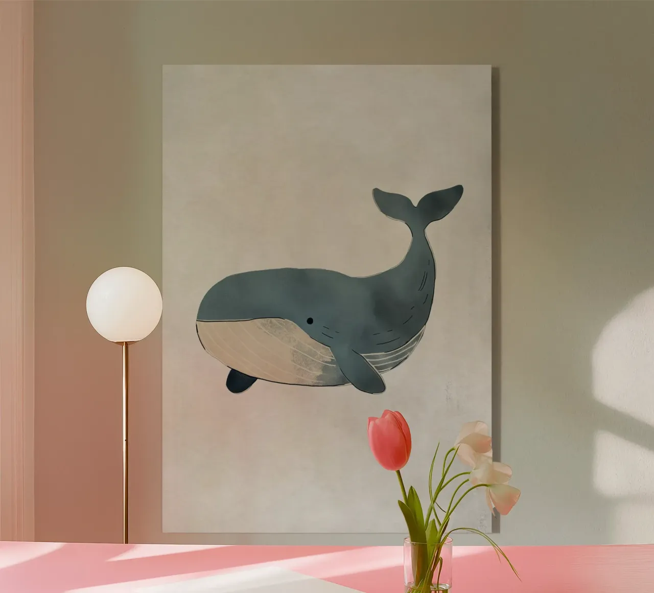 Boho Nursery 3 Whale plexiglass da Boho Print Collection