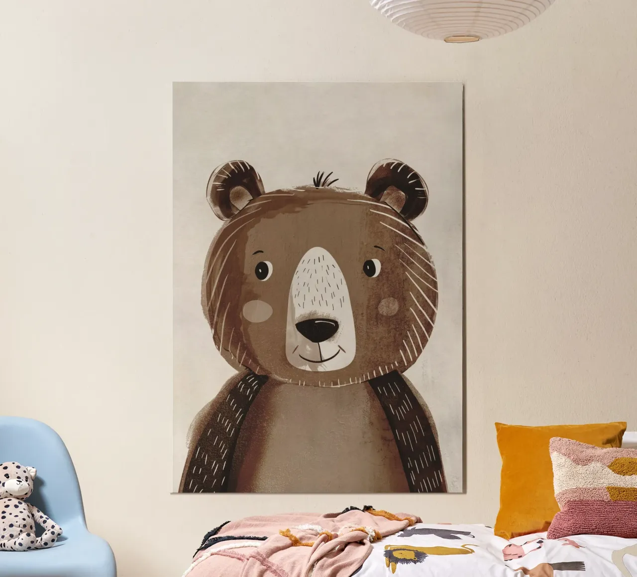 Boho Nursery 4 Bear carta hahnemühle da Boho Print Collection