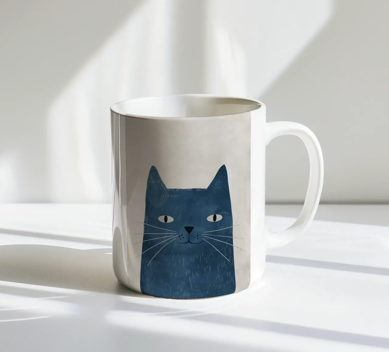 Boho Nursery 4 Cat Keramik Tasse von Boho Print Collection