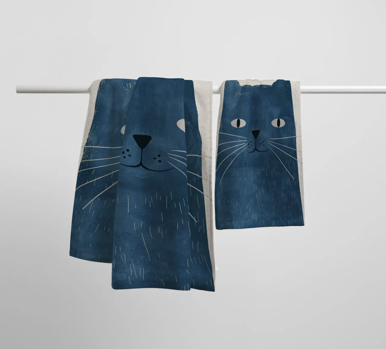 Boho Nursery 4 Cat asciugamano da bagno da Boho Print Collection