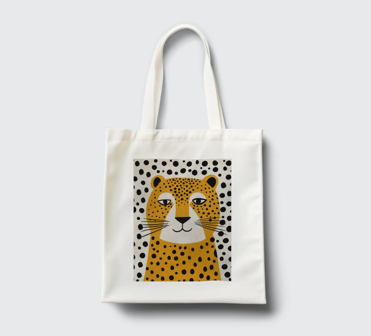 Boho Nursery 4 Leopard borsa in juta da Boho Print Collection