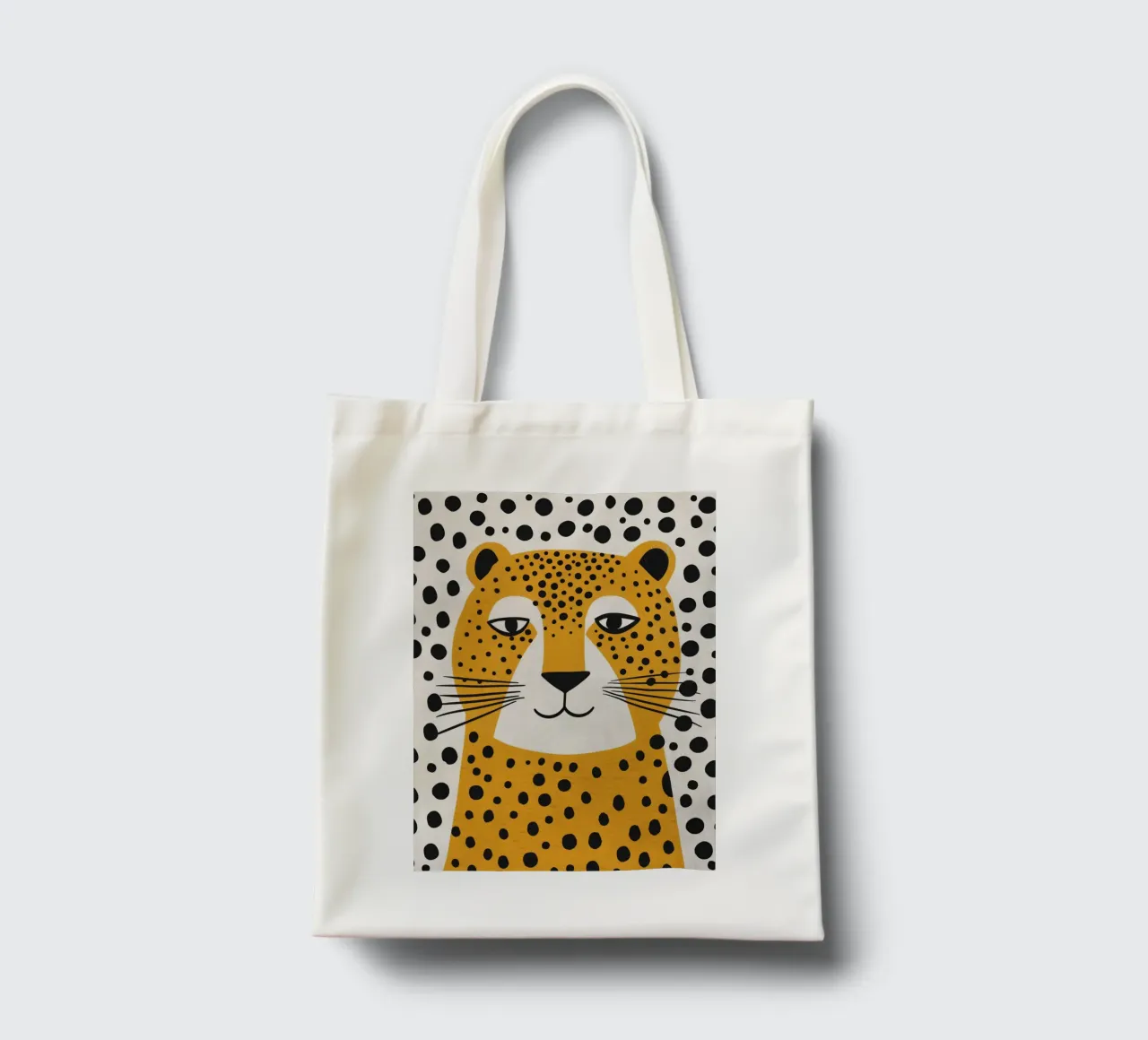 Boho Nursery 4 Leopard borsa in juta da Boho Print Collection