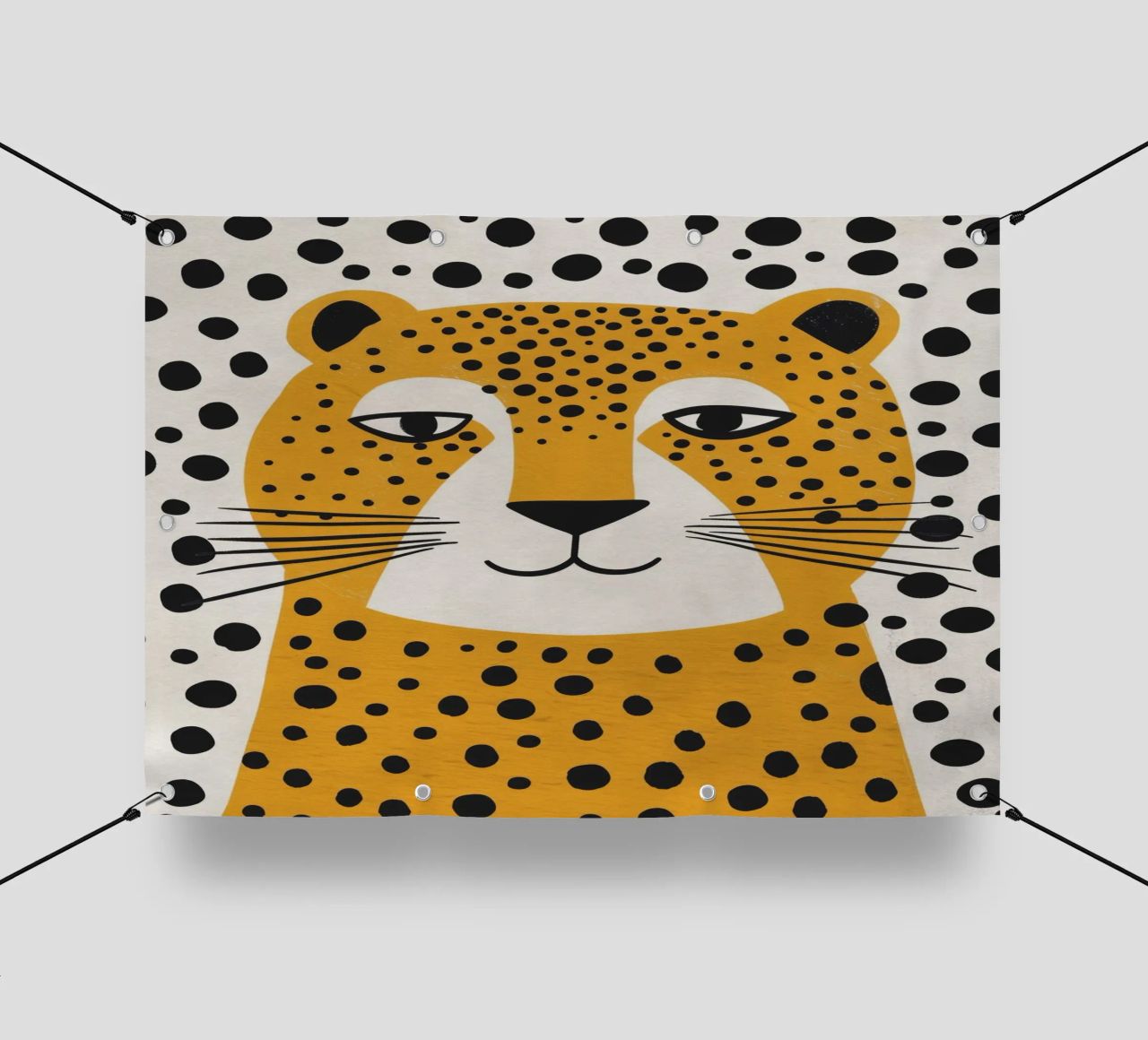 Boho Nursery 4 Leopard telo in pvc da Boho Print Collection
