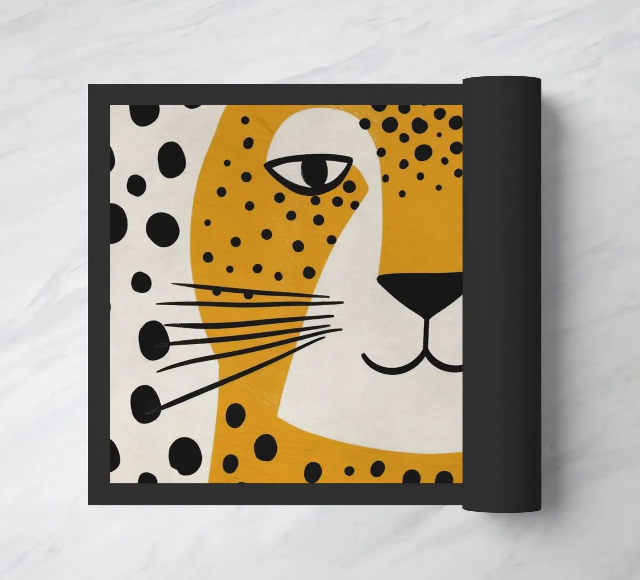 Boho Nursery 4 Leopard deurmat van Boho Print Collection