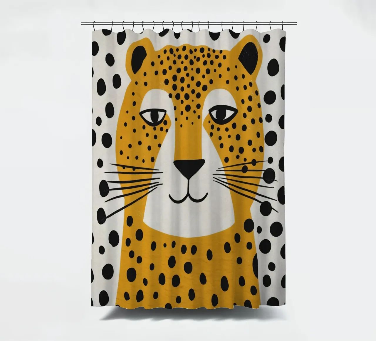 Boho Nursery 4 Leopard tenda da doccia da Boho Print Collection