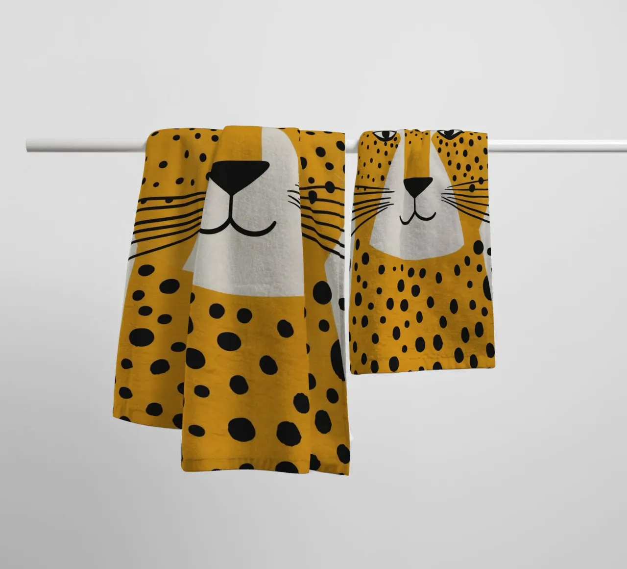 Boho Nursery 4 Leopard asciugamano da bagno da Boho Print Collection