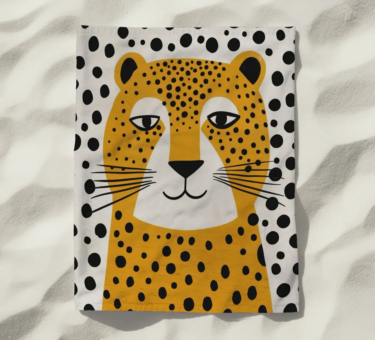 Boho Nursery 4 Leopard Strandtuch von Boho Print Collection