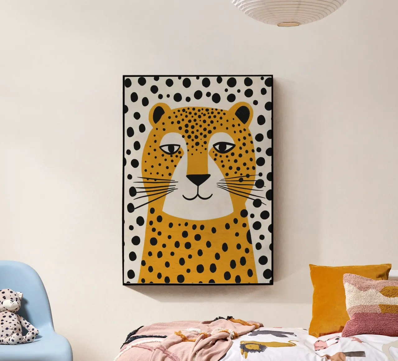 Boho Nursery 4 Leopard plexiglass da Boho Print Collection