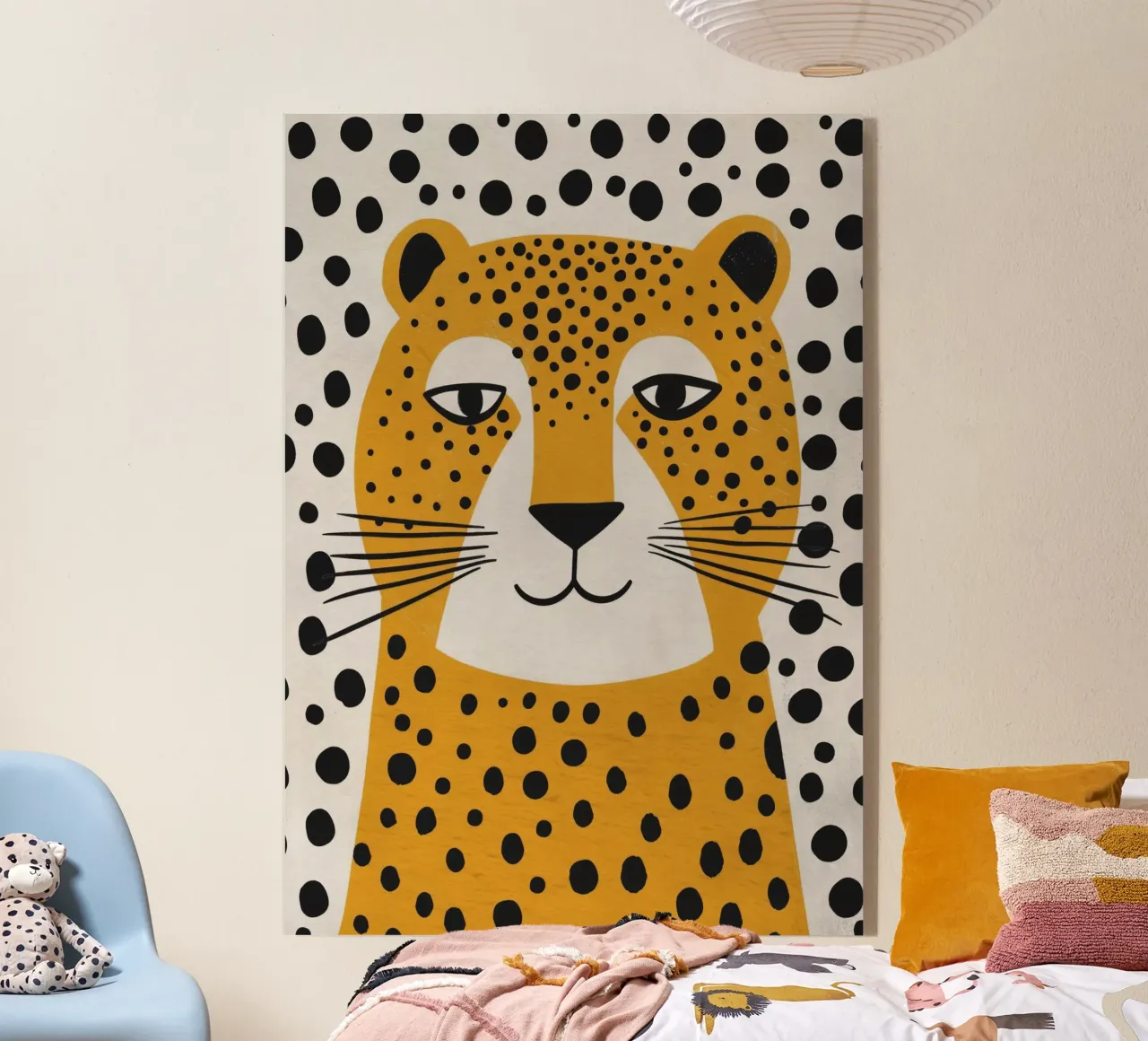 Boho Nursery 4 Leopard plexiglass da Boho Print Collection