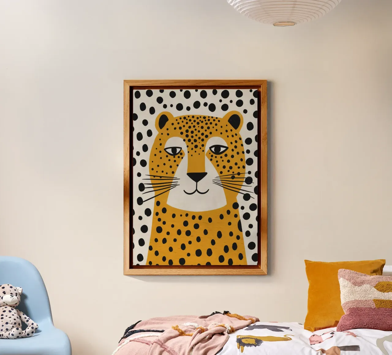Boho Nursery 4 Leopard pannello forex da Boho Print Collection