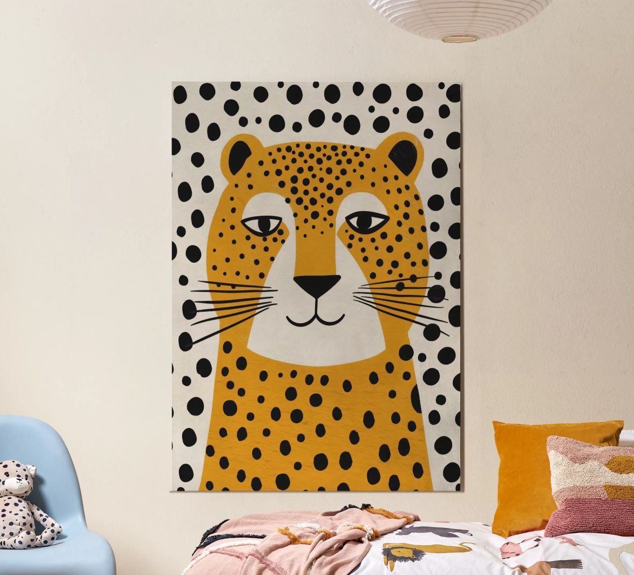 Boho Nursery 4 Leopard alluminio dibond da Boho Print Collection