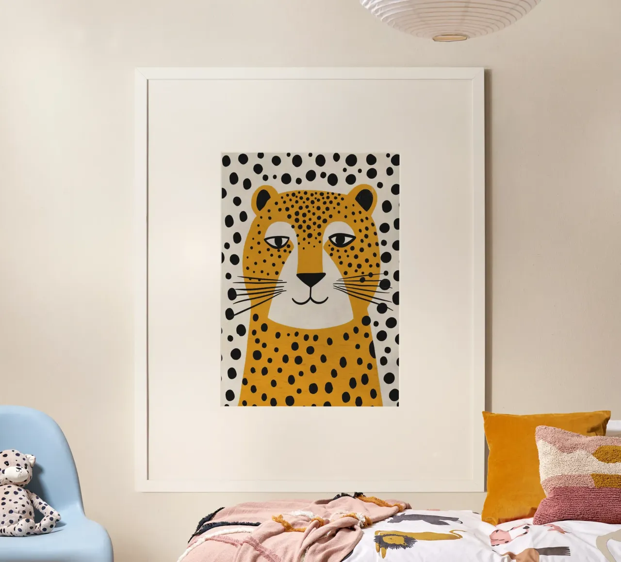 Boho Nursery 4 Leopard carta hahnemühle da Boho Print Collection