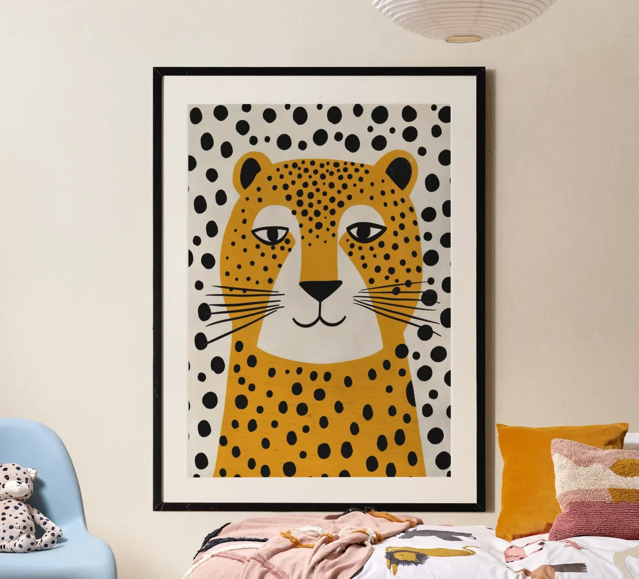 Boho Nursery 4 Leopard carta hahnemühle da Boho Print Collection