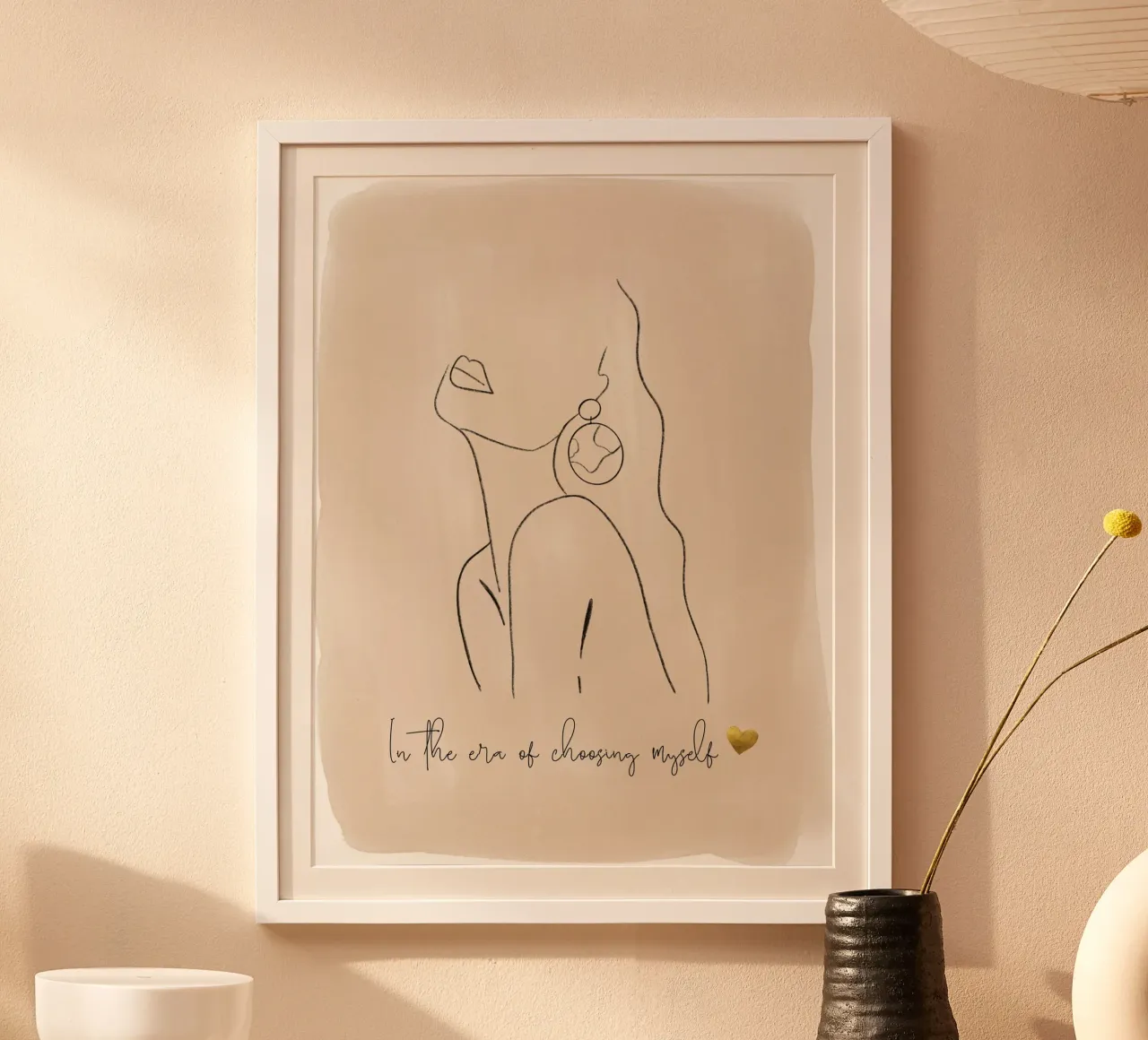 Nell'era della scelta di me stesso poster con telaio in plastica da ArtDesign by KBK