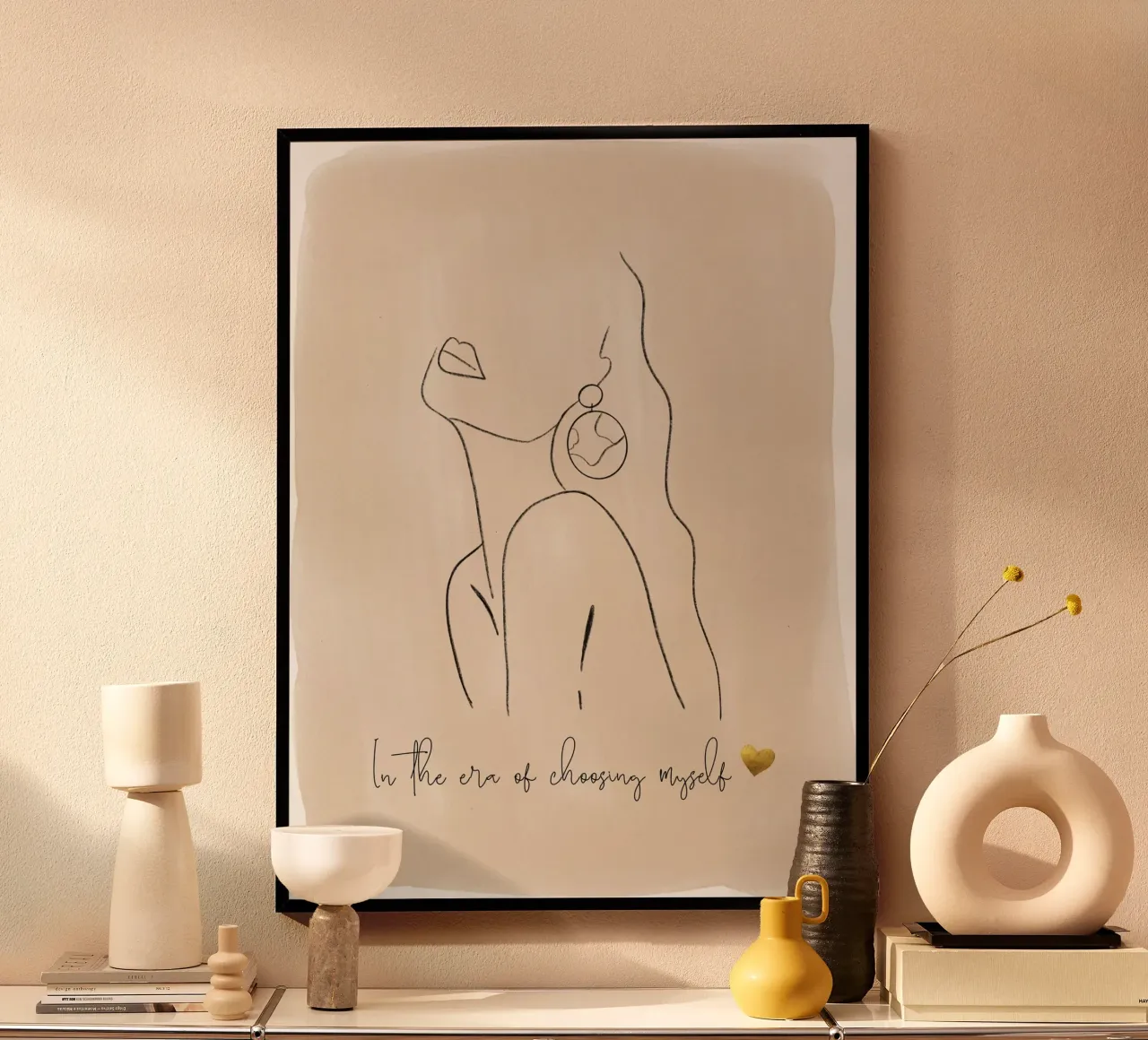 Nell'era della scelta di me stesso poster con telaio in plastica da ArtDesign by KBK