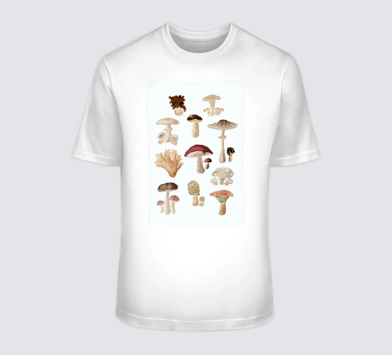 Mushrooms t-shirt by Farina Kuklinski