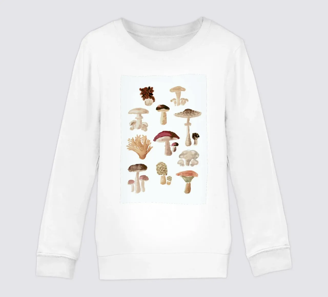 Mushrooms kids sweatshirt by Farina Kuklinski