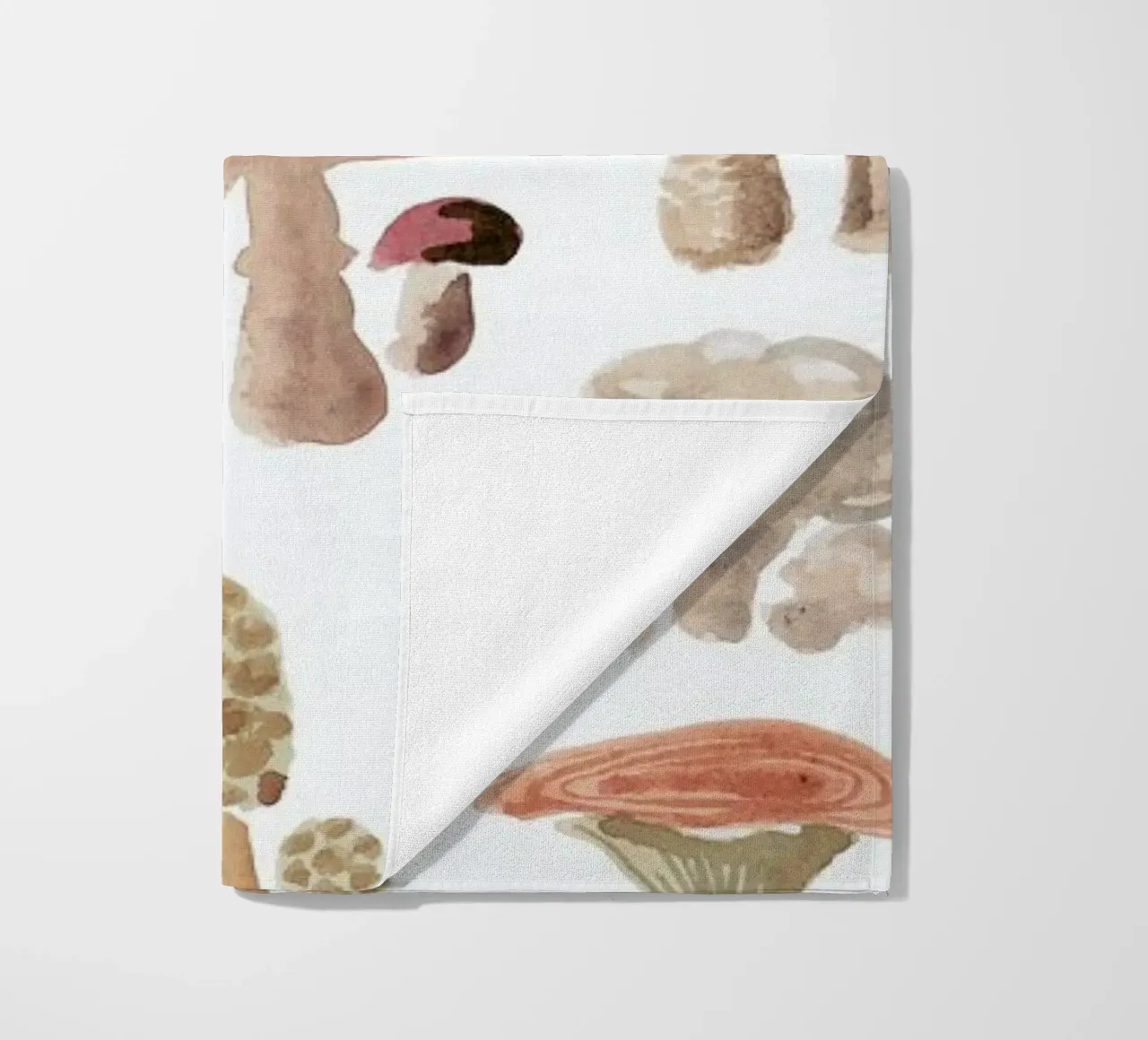 Mushrooms beach towel by Farina Kuklinski