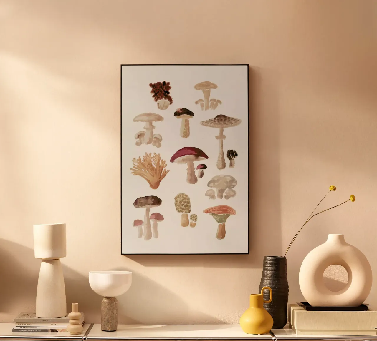 Mushrooms acrylic glass by Farina Kuklinski