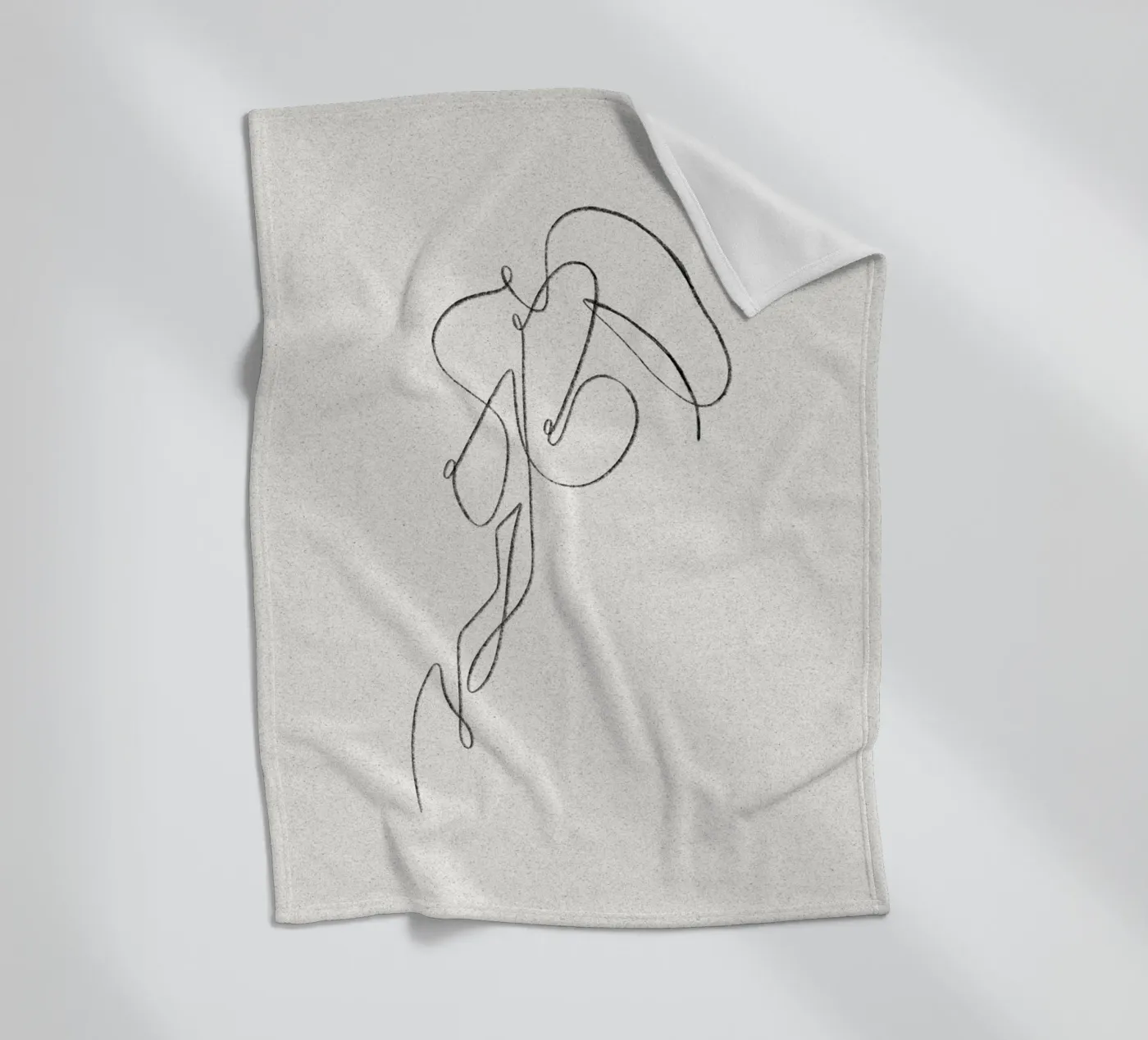 Seductive Lines fleece blanket by ArtDesign by KBK
