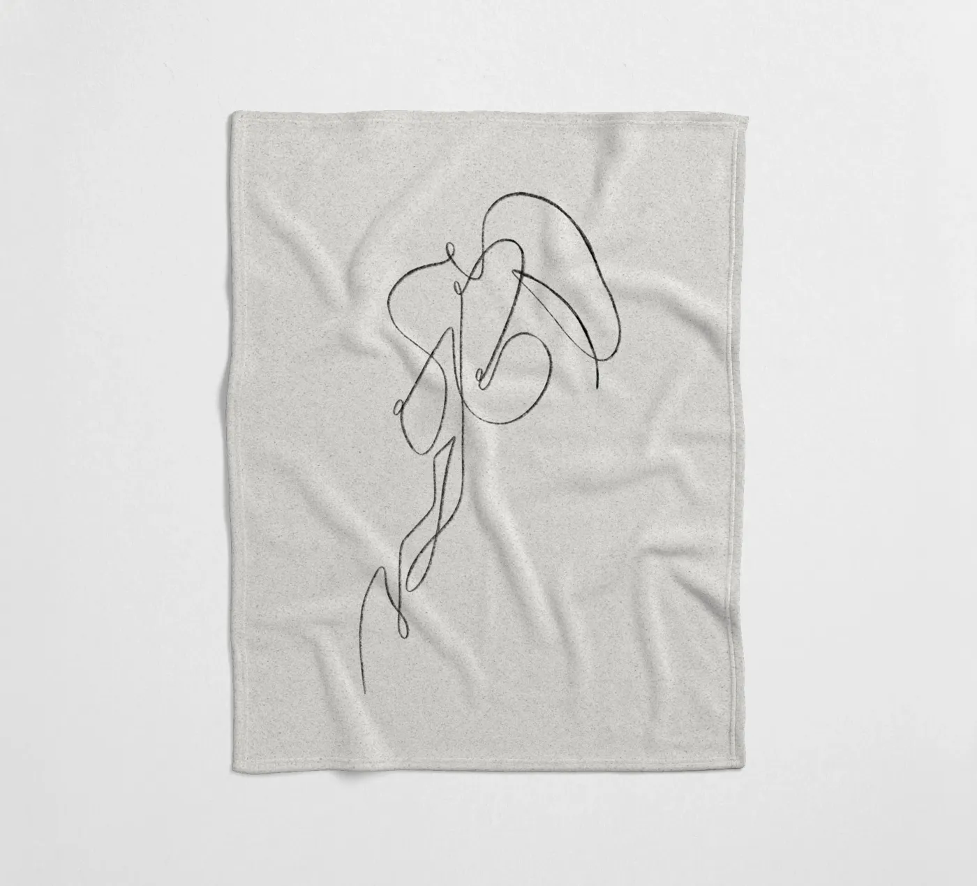 Seductive Lines fleece blanket by ArtDesign by KBK